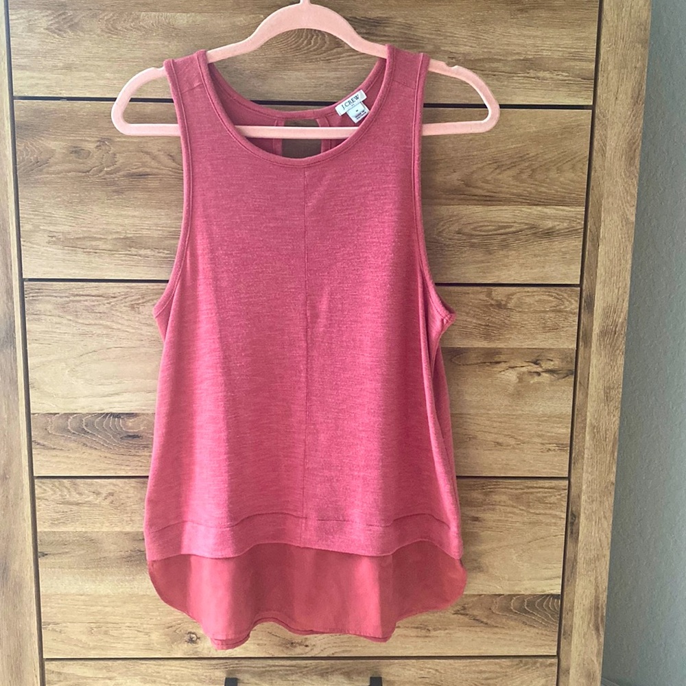 J. Crew - Bottom Layered Tank Top - Pink - Medium